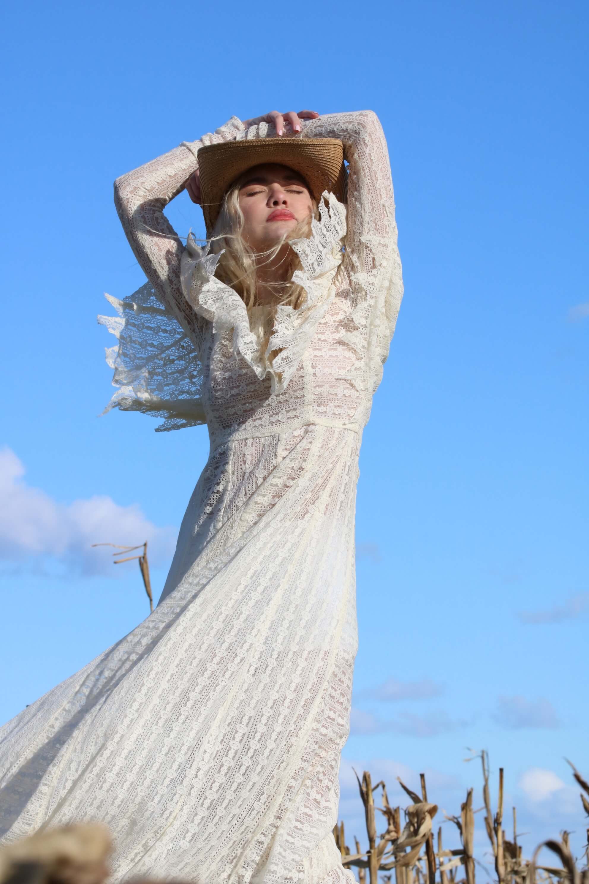 confección de vestido vintage mujer